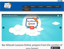 Tablet Screenshot of barmitzvah-online.com